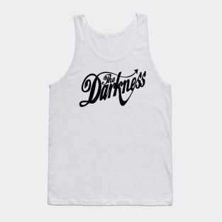 The Darkness Band Black Text Tank Top